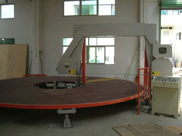 Kreis-horizontale Schwamm-Schneidemaschine mit drehender Tabelle für PU-Quadrat-Schaum